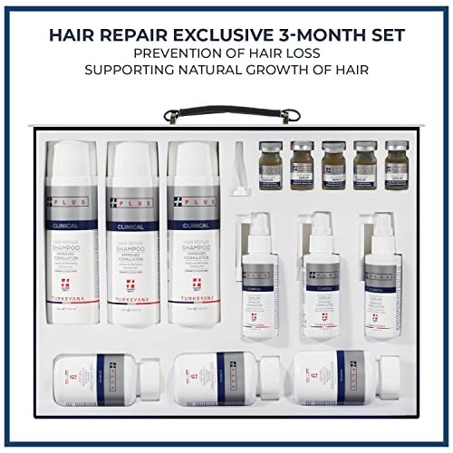 Clinical Hair Regrowth Repair Exclusive 3 Months Kit, Revitalizing Shampoo an...