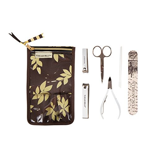 Tuscan Hills Piece Bath Set Fingernail & Toenail Clippers, Nail File Cuticle ...