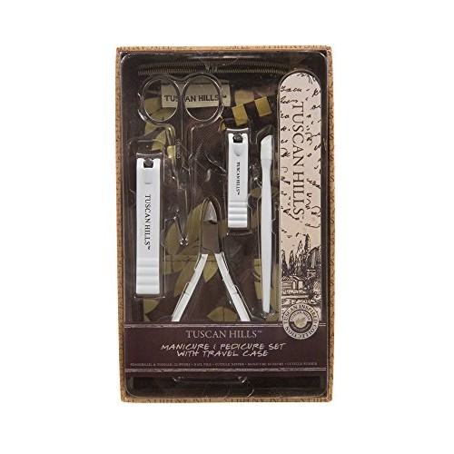 Tuscan Hills Piece Bath Set Fingernail & Toenail Clippers, Nail File Cuticle ...