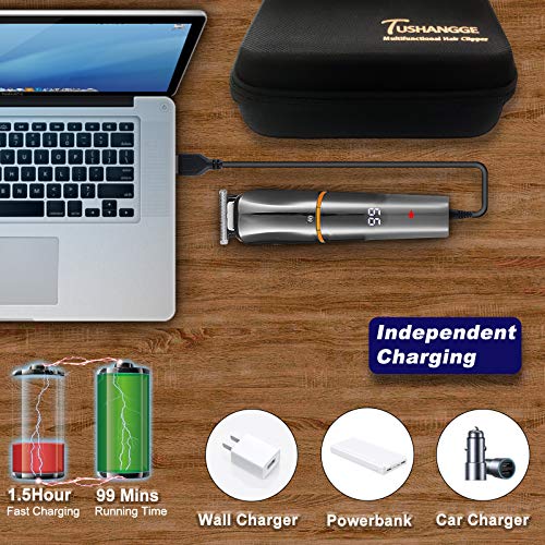 Beard Trimmer for Men Electric Razor Waterproof Professional Hair Clippers 6 ...