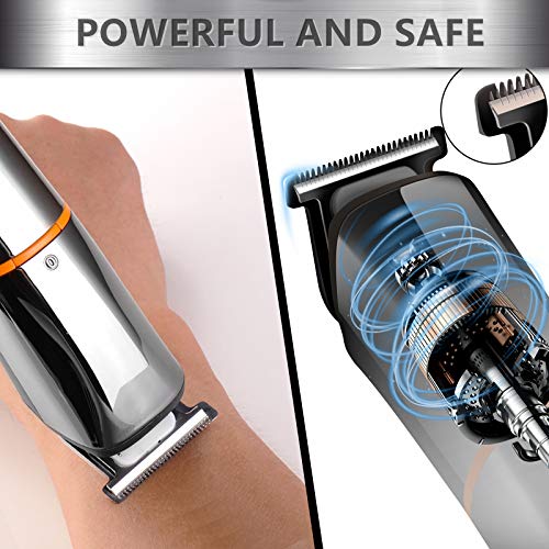 Beard Trimmer for Men Electric Razor Waterproof Professional Hair Clippers 6 ...
