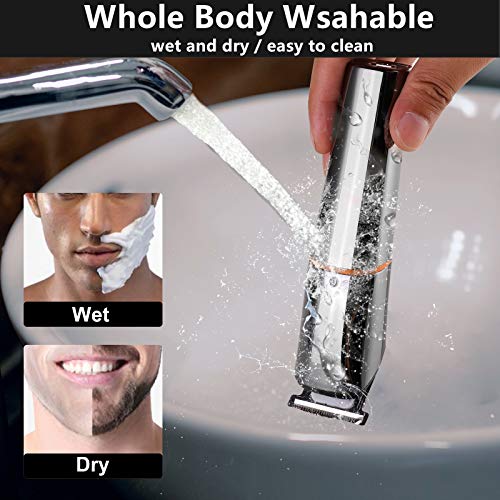 Beard Trimmer for Men Electric Razor Waterproof Professional Hair Clippers 6 ...