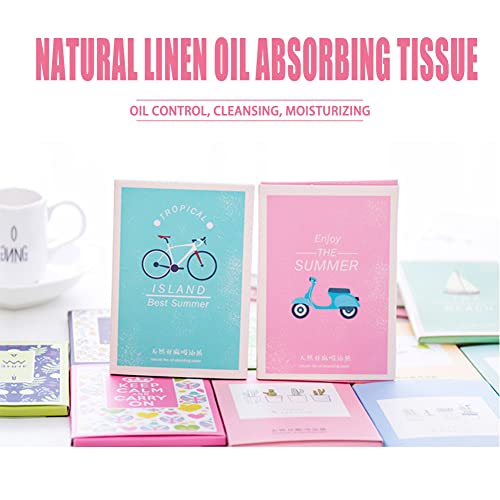 Oil Blotting Sheets, 100 Sheets Natural Green Tea Oil Absorbing Tissues Paper...