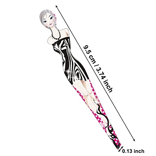 Tvoip 6Pcs Professional Girl Eyebrow Tweezer Stainless Steel Slanted Eyebrow ...