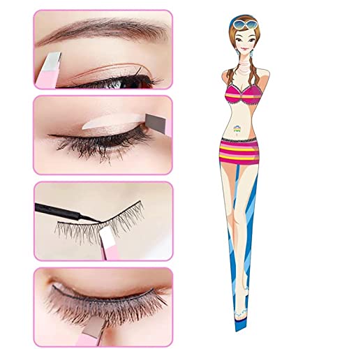 Tvoip 6Pcs Professional Girl Eyebrow Tweezer Stainless Steel Slanted Eyebrow ...