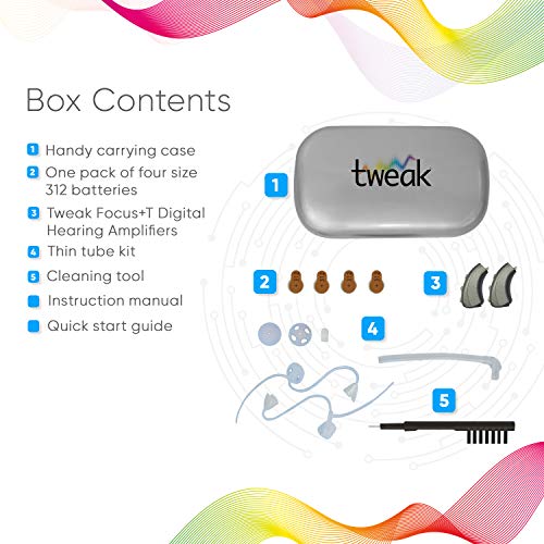 Tweak Focus+T Digital Sound Amplifier for Personal Sound Amplification with P...