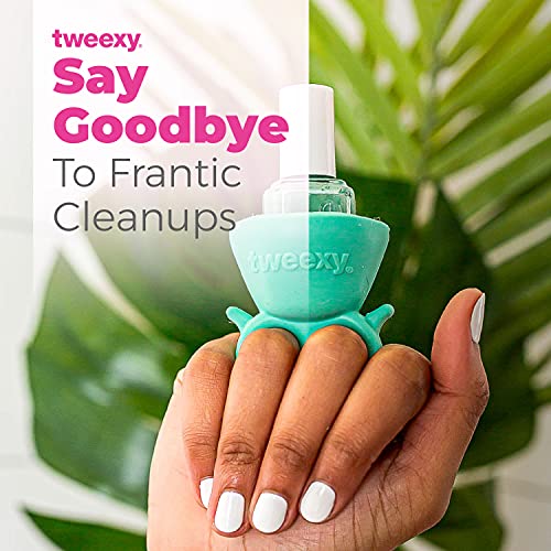 tweexy Wearable Nail Polish Holder Ring, Fingernail Polishing Tool, Manicure ...