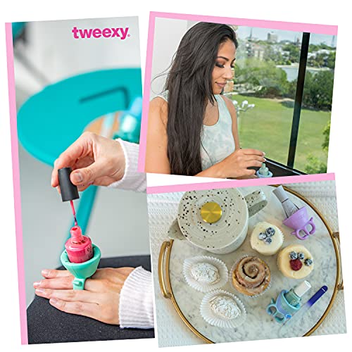tweexy Wearable Nail Polish Holder Ring, Fingernail Polishing Tool, Manicure ...