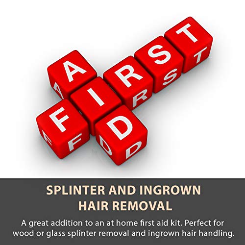 Ingrown Hair Tweezers | Pointed Tip | Precision Stainless Steel | Extra Sharp...