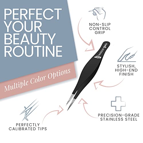 Tweezer Guru Pointed Tweezers - Sharp Precision Needle Nose Tip, Best Tweezer...