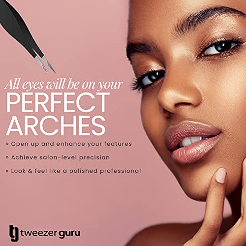 Tweezer Guru Pointed Tweezers - Sharp Precision Needle Nose Tip, Best Tweezer...