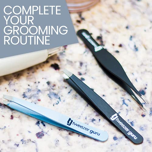 Tweezer Guru Pointed Tweezers - Sharp Precision Needle Nose Tip, Best Tweezer...