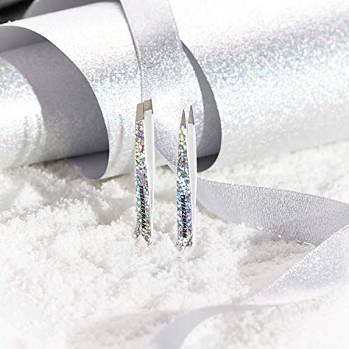 Tweezerman Hollygraphic Micro Mini Tweezer Set, 2 Piece Set