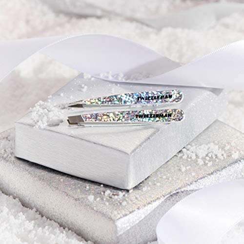 Tweezerman Hollygraphic Micro Mini Tweezer Set, 2 Piece Set