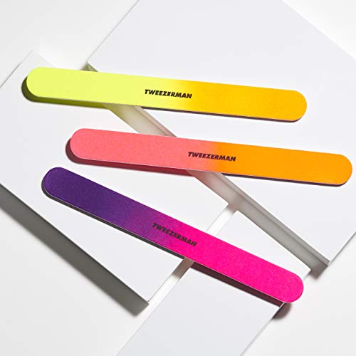 Tweezerman Piece Neon Hot Nail Files, Assorted 3 Count