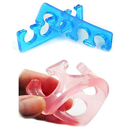 TXIN 8 Pieces Toe Pedicure Separators Flexible Soft Finger Separator Dividers...
