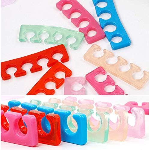 TXIN 8 Pieces Toe Pedicure Separators Flexible Soft Finger Separator Dividers...
