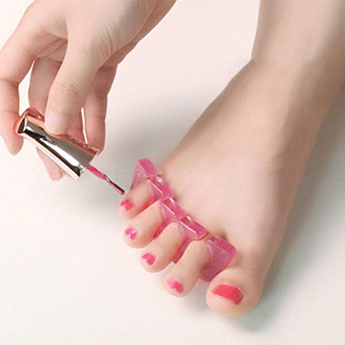 TXIN 8 Pieces Toe Pedicure Separators Flexible Soft Finger Separator Dividers...