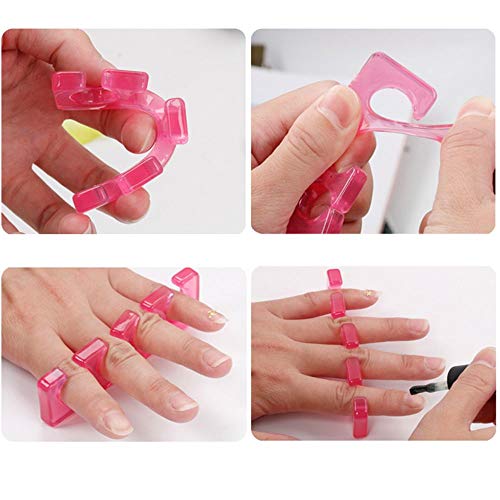 TXIN 8 Pieces Toe Pedicure Separators Flexible Soft Finger Separator Dividers...