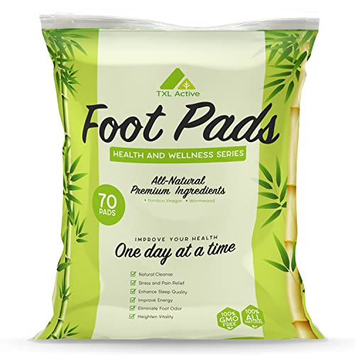 All Natural Ingredients Foot Pads, 70 Pads - Improves Sleep Quality, Relieves...