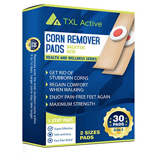 TXL Active Corn Remover Pads, Remove Corns Fast, One Step Pads, Cushioning Pr...
