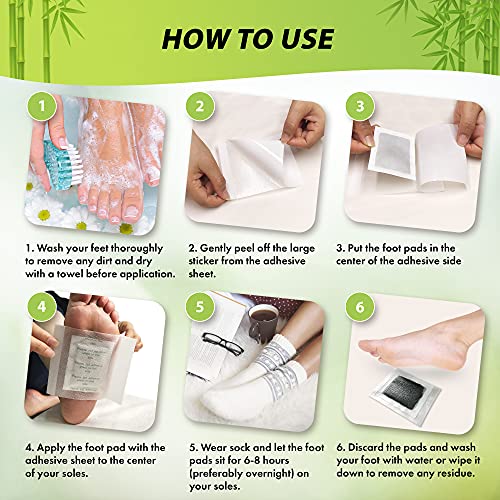 TXL Active Foot Pads, Natural Formula for Foot Care, Enhance Sleep Quality, S...