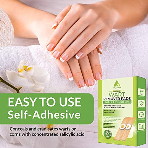 Wart Remover Pads, Remove Plantar and Common Warts | Advanced Natural Formula...