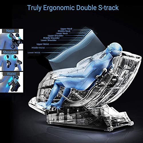 TYJJ Massage Chair, Zero Gravity Massage Chair Full Body Shiatsu Electric Mas...