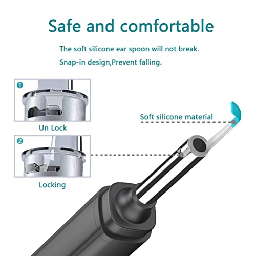 Ear Wax Removal Tool Camera, Ear Cleaner, Earwax Remover Kit 1080P FHD, Ear C...