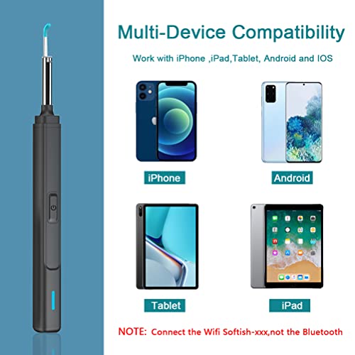 Ear Wax Removal Tool Camera, Ear Cleaner, Earwax Remover Kit 1080P FHD, Ear C...