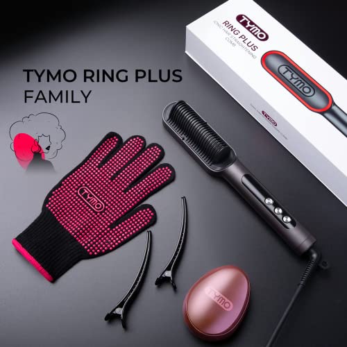 TYMO RING PLUS Ionic Hair Straightener Comb - Hair Straightening Brush & Iron...