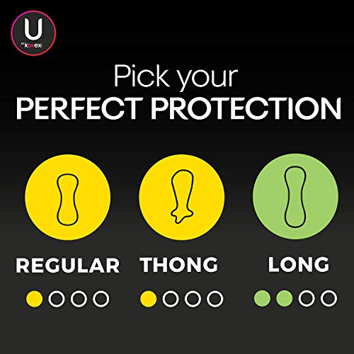 U by Kotex Barely There Thin Panty Liners, Light Absorbency, Regular Length, ...