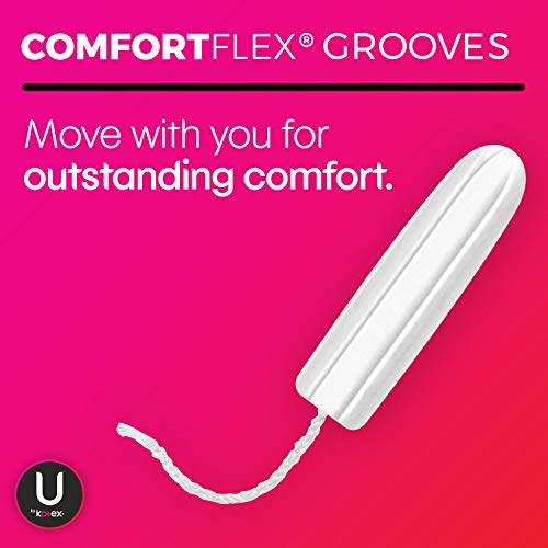 U by Kotex Click Compact Multipack Tampons, Regular/Super Absorbency, Unscent...