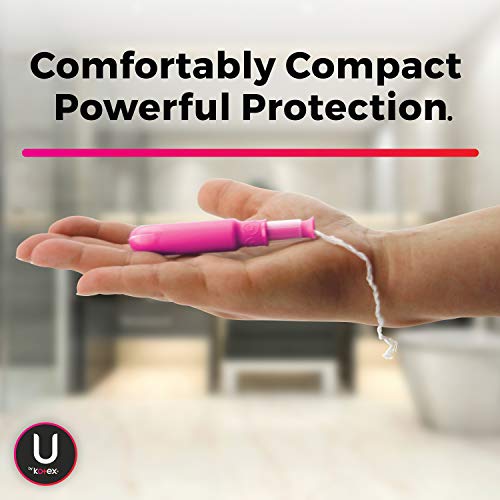 U by Kotex Click Compact Tampons, Super Plus Absorbency, Unscented, 16 Count