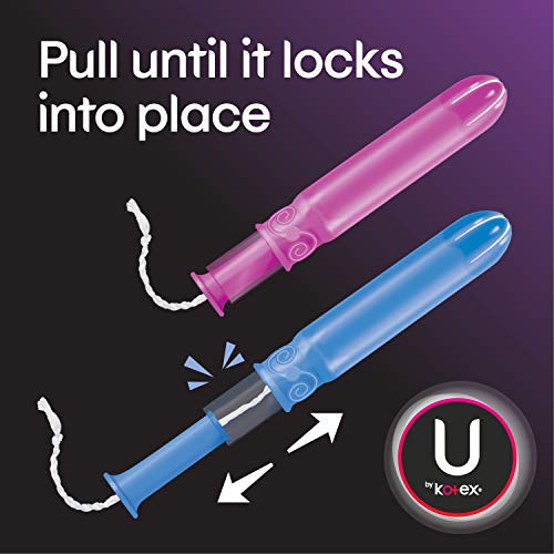 U by Kotex Click Compact Tampons, Super Plus Absorbency, Unscented, 36 Count
