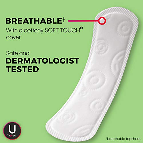 U by Kotex Security Lightdays Panty Liners, Light Absorbency, Long, Unscented...