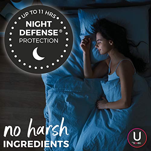 U by Kotex Security Maxi Feminine Pads, Overnight Absorbency, Unscented, 112 ...