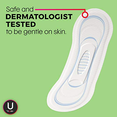 U by Kotex Security Ultra Thin Feminine Pads, Regular Absorbency, Unscented, ...