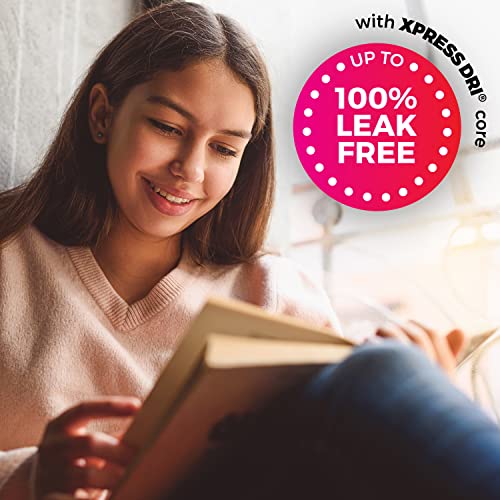 U by Kotex Teen Ultra Thin Feminine Pads with Wings, Extra Absorbency, Unscen...