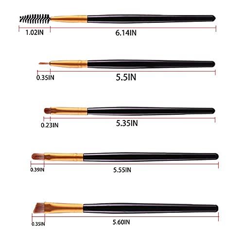 Gusif 20Pcs Makeup Brushes Set Eyeshadow Foundation Powder Eyeliner Eyelash L...