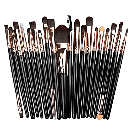Gusif 20Pcs Makeup Brushes Set Eyeshadow Foundation Powder Eyeliner Eyelash L...