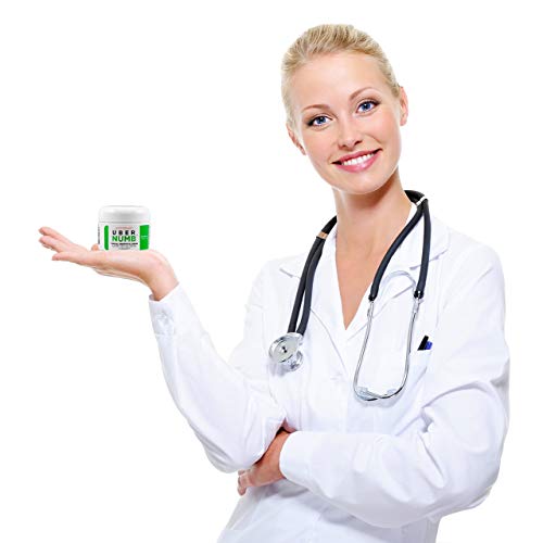 Uber Numb 5% Lidocaine Topical Numbing Cream, 2 Ounce, Advanced Formula Rapid...