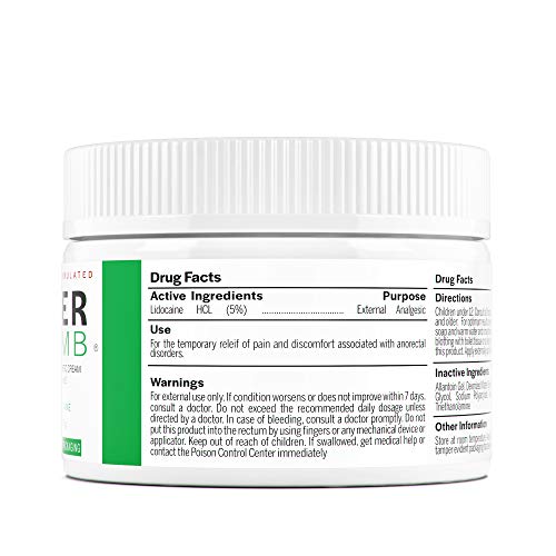 Uber Numb 5% Lidocaine Topical Numbing Cream, 2 Ounce, Advanced Formula Rapid...
