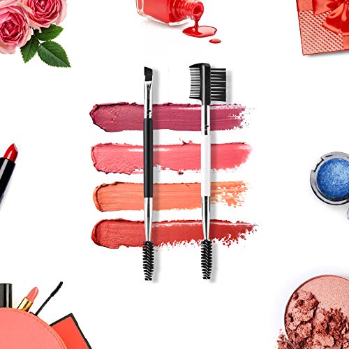 Eyebrow Brush and Comb Set, Ubonjoy 2Pcs Eye Brow Brush, Professional Spoolie...