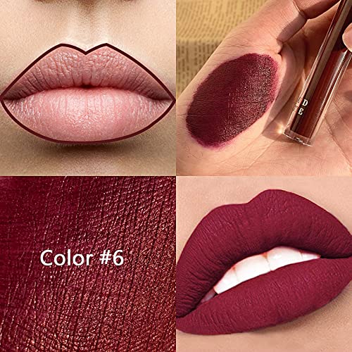 UCANBE 13pcs Lady's Night Lipstick Makeup Set, 6 Velvety Matte Liquid Lipstic...