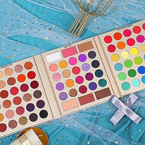 UCANBE Pretty All Set Eyeshadow Palette Holiday Gift Set Pro 86 Colors Makeup...
