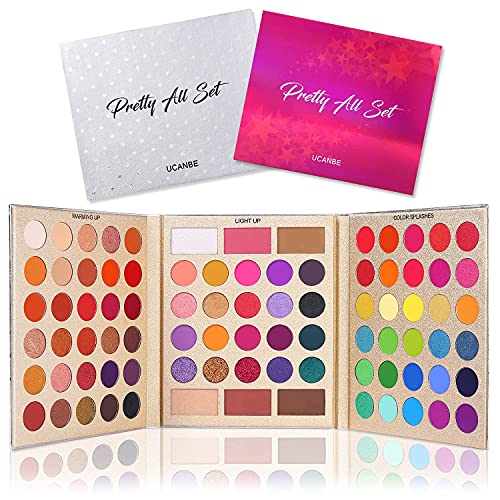 UCANBE Pretty All Set Eyeshadow Palette Holiday Gift Set Pro 86 Colors Makeup...