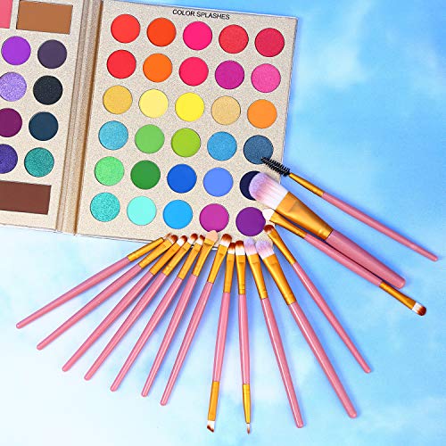 UCANBE Professional 86 Colors Eyeshadow Palette with 15pcs Makeup Brushes Set...