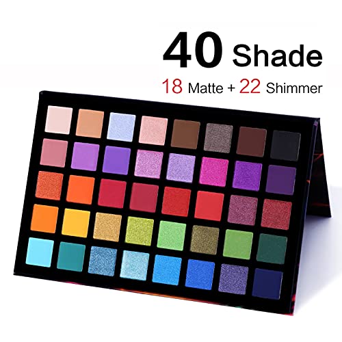 UCANBE Spotlight Eyeshadow Palette Professional 40 Color Eye Shadow Matte Shi...