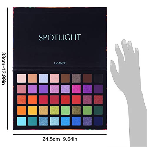UCANBE Spotlight Eyeshadow Palette Professional 40 Color Eye Shadow Matte Shi...